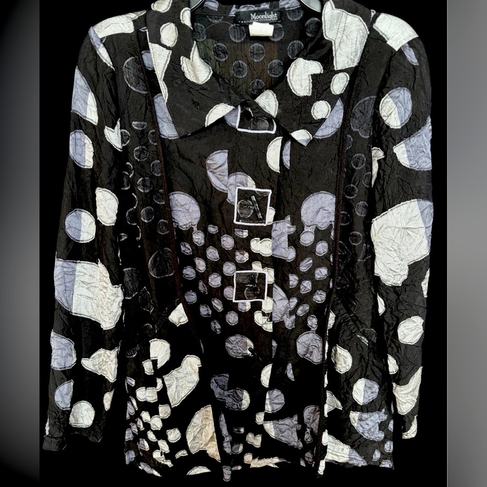 MOONLIGHT POLKA DOT JACKET SILVER/GREY/ BLACK